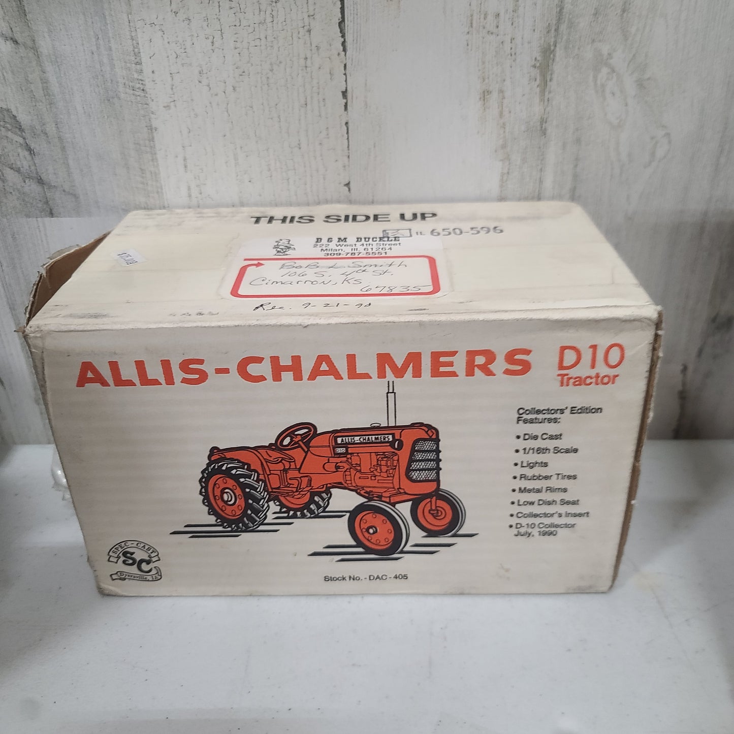 1:16 Scale Models D-10 Allis-Chalmers Collectors Edition NIB