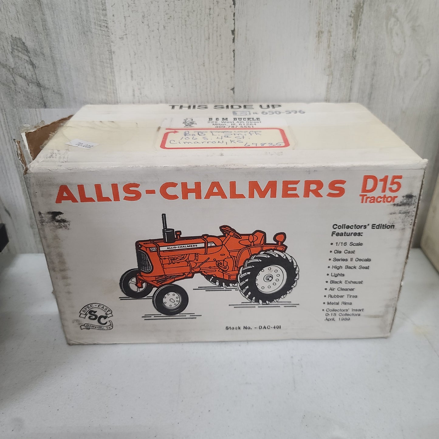 1:16 Scale Models D-15 Allis-Chalmers Collectors Edition NIB