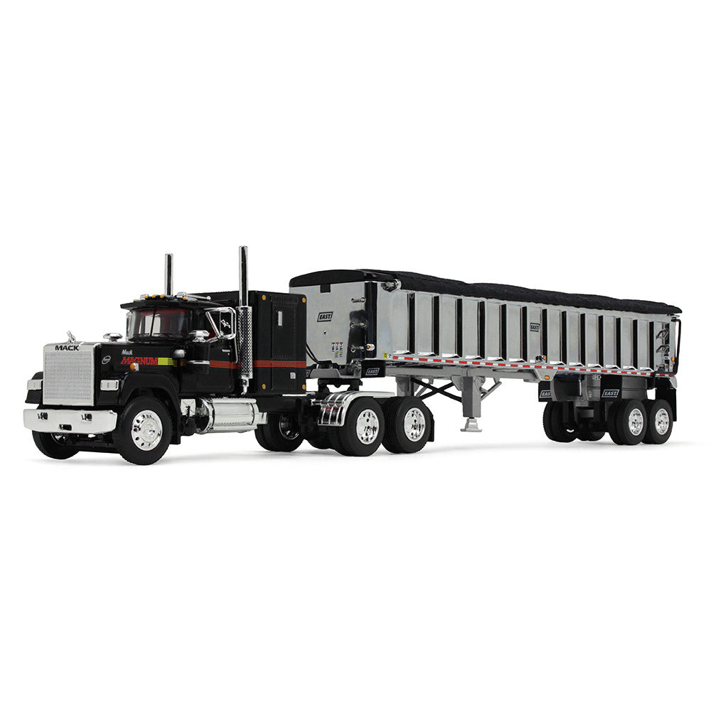 1:64 DCP Mack Anniversary Edition SuperLiner with 60" Flat-Top Sleeper and East End-Dump Trailer
