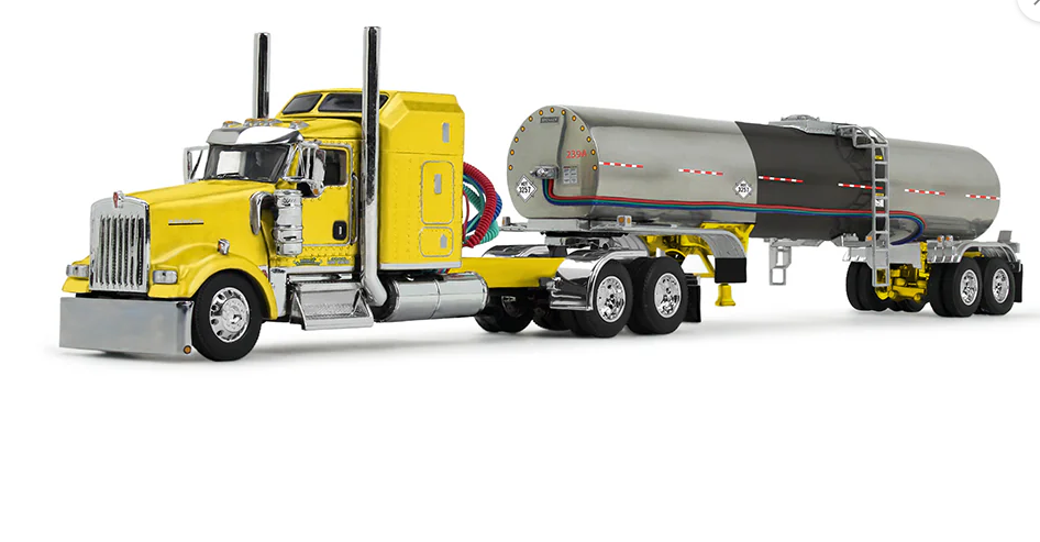 1:64 Kenworth W900L Semi with Brenner Tanker, Double C Transport Dealer Exclusive