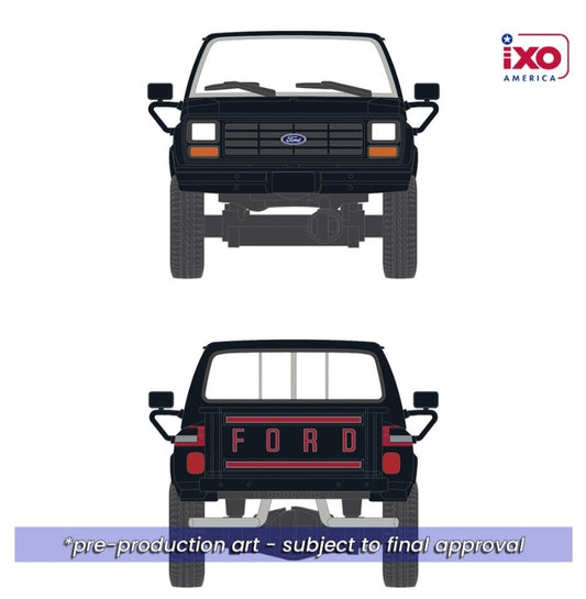 1:64 IXO 1983 Ford F-150 XLS Flareside 4x4 Raven Black