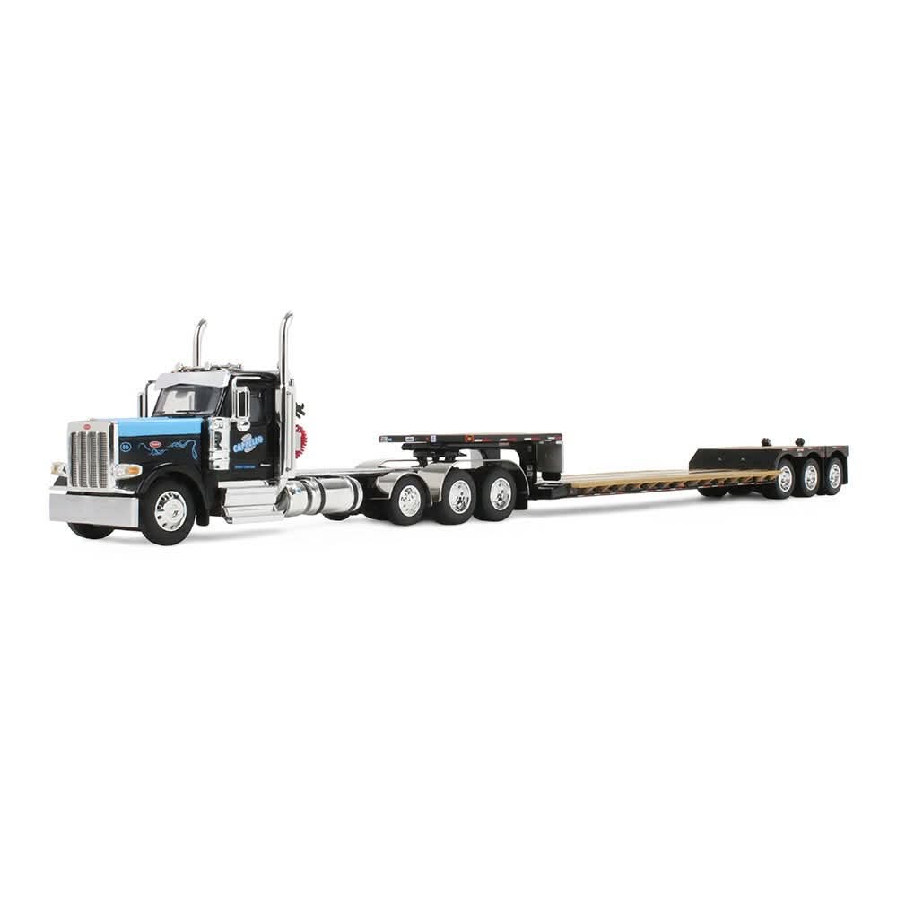 1:64 DCP Cappello Heavy Transport Peterbilt Model 589 Day Cab & Fontaine Renegade LXT40 Lowboy Trailer with Flip-tail