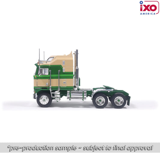 1:64 IXO 1976 Kenworth K100 Aerodyne - Tan and Green