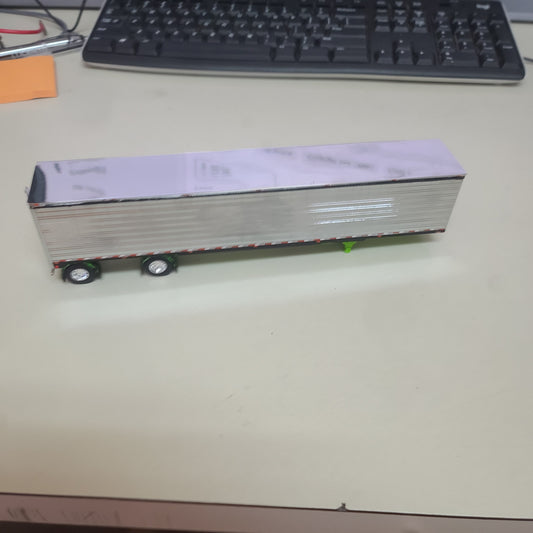 1:64 DCP Trailer Only Reefer, Chrome with Lime Green Flames