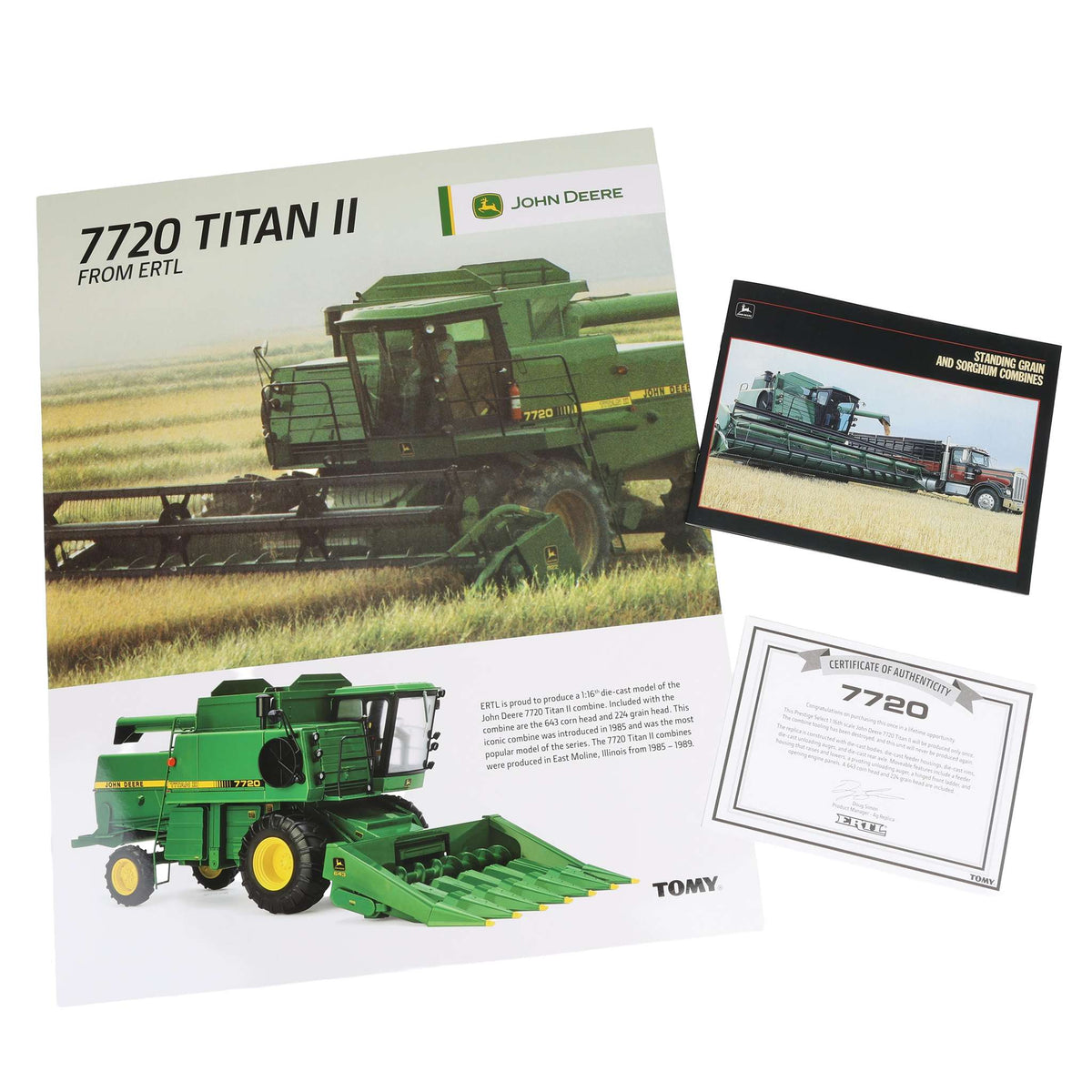 1/16 John Deere 7720 Titan II Combine with Corn Head & Grain Head, ERTL Prestige Select #4
