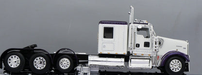 1:64 DCP W900L with 60" flat top sleeper Purple (truck only)