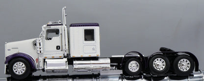 1:64 DCP W900L with 60" flat top sleeper Purple (truck only)
