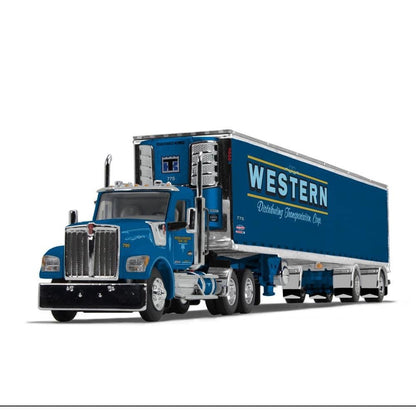 1:64 DCP Western Distributing Kenworth W990 Day-Cab with 53' Spread-Axle Utility Brand Refrigerated Van