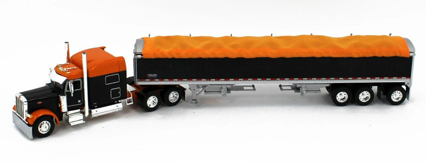 1:64 DCP Peterbilt 379 w/Sleeper & Wilson Pacesetter Grain Trailer