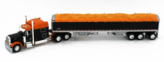 1:64 DCP Peterbilt 379 w/Sleeper & Wilson Pacesetter Grain Trailer