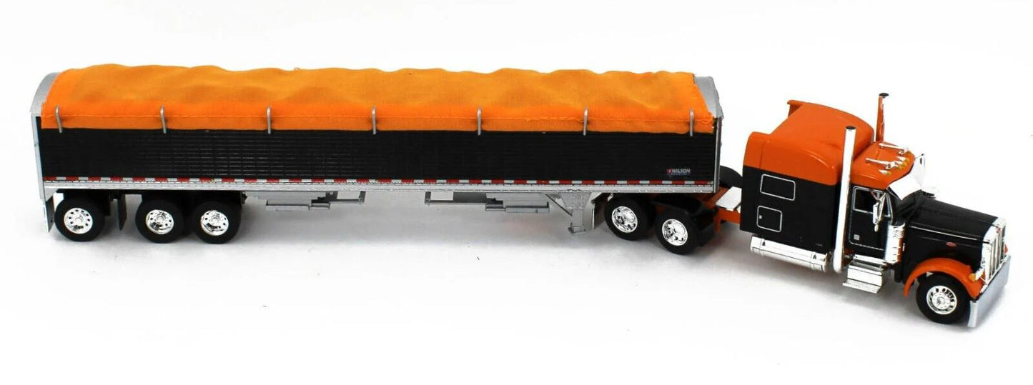 1:64 DCP Peterbilt 379 w/Sleeper & Wilson Pacesetter Grain Trailer