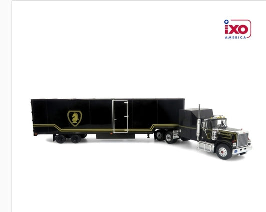 1:64 IXO 1980 GMC General with Black and Gold Trailer (Knight Rider)