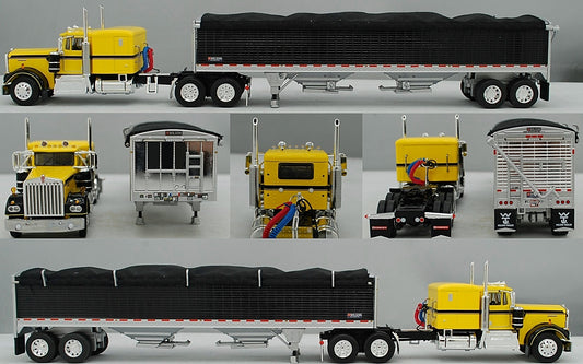 1:64 DCP Kenworth W-900A pulling a High Side Hopper Trailer