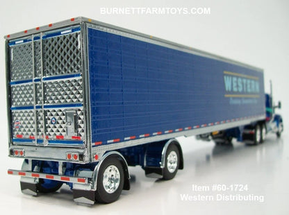 1:64 DCP Western Distributing Kenworth W990 Day-Cab with 53' Spread-Axle Utility Brand Refrigerated Van