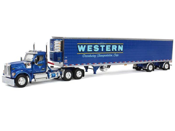 1:64 DCP Western Distributing Kenworth W990 Day-Cab with 53' Spread-Axle Utility Brand Refrigerated Van