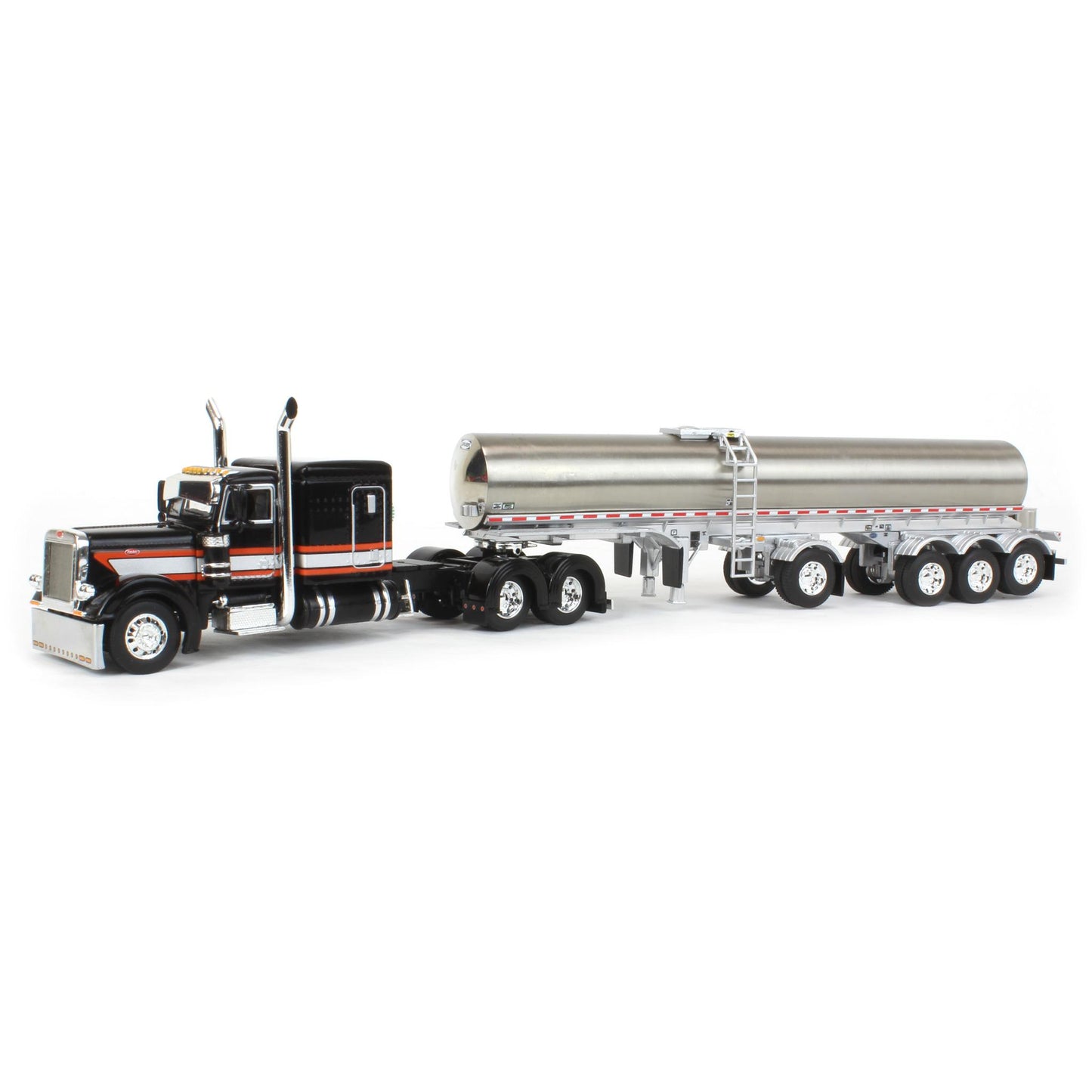 1:64 DCP Peterbilt 379 with 63 inch sleeper and Quad-Axle Walker Milk Tanker