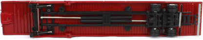 1:64 DCP Red Peterbilt 389 Day Cab Landoll 440B Traveling Axle Trailer