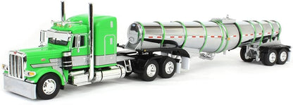 1:64 DCP Peterbilt 389 48" Mid Roof sleeper with Polar Deep Drop Trailer
