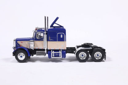 1:64 IXO 1973 Peterbilt 359 Blue and Tan