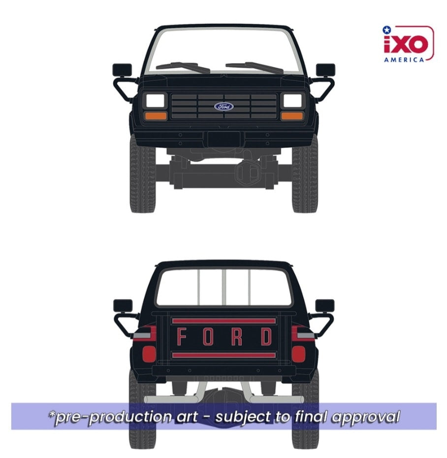 1:64 IXO 1983 Ford F-150 XLS Flareside 4x4 Raven Black