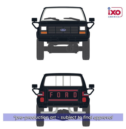 1:64 IXO 1983 Ford F-150 XLS Flareside 4x4 Raven Black