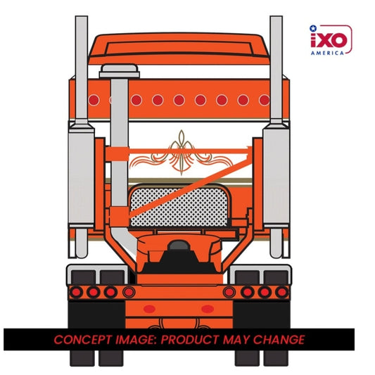 1:64 IXO 1976 Kenworth K100 Aerodyne - Orange and White