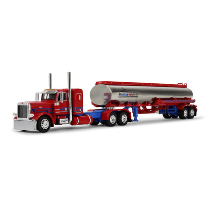 1:64 DCP Big Rigs Series II #3: Sancken Custom Truck by Amcan Peterbilt Model 389 with 36" Flat Top Sleeper & Heil Fuel Tank Trailer