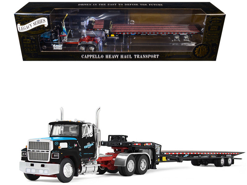 1:64 DCP Legacy Series #3 Ford LTL 9000 with Landoll Traveling Axle Trailer