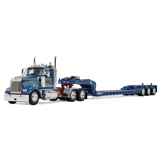 1:64 DCP Sid Kamp Kenworth W900L Day Cab & Fontaine Magnitude Lowboy Trailer