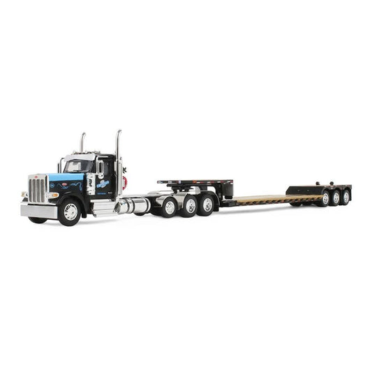 1:64 DCP Cappello Heavy Transport Peterbilt Model 589 Day Cab & Fontaine Renegade LXT40 Lowboy Trailer with Flip-tail