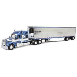 1:64 DCP Kenworth W990 Mid Roof Sleeper with Utility Reefer Spread-Axle Trailer, W.D. Potato Limited