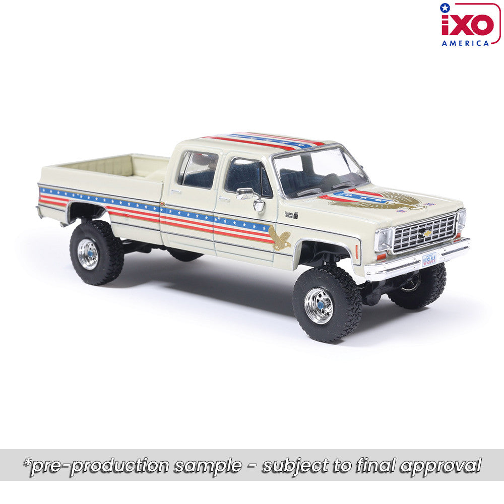 1:64 IXO 1976 Chevrolet Custom Deluxe K30 Fleetside - July 4th Exclusive