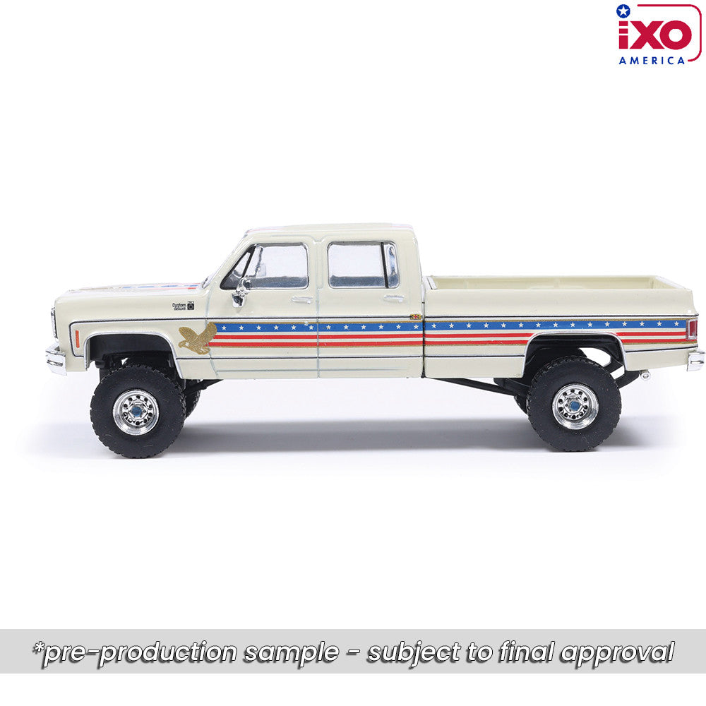 1:64 IXO 1976 Chevrolet Custom Deluxe K30 Fleetside - July 4th Exclusive