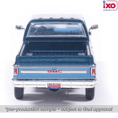 1:64 IXO 1980 GMC High Sierra K2500 Crew Cab Wideside - Dark Blue Metallic & Medium Blue - Special Two-Tone