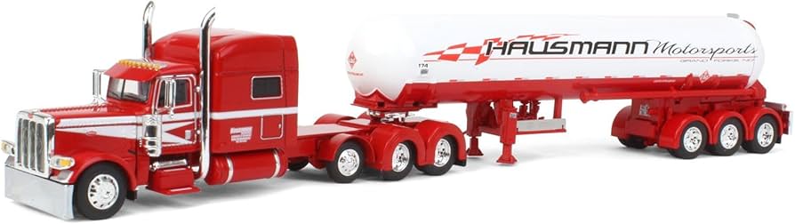 1:64 DCP Hausmann Motorsports Peterbilt 389 with LP Gas Trailer Big Rigs 14