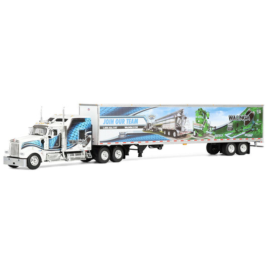 1:64 DCP Kenworth W900L Semi Truck with 53ft Utility Trailer, Walinga Join Our Team
