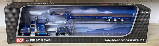 1:64 DCP Peterbilt 389 pulling a Talbert 5553TA sliding axle trailer