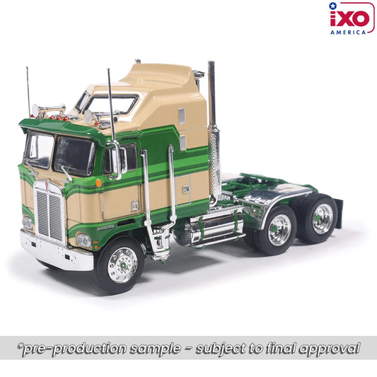 1:64 IXO 1976 Kenworth K100 Aerodyne - Tan and Green
