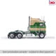 1:64 IXO 1976 Kenworth K100 Aerodyne - Tan and Green