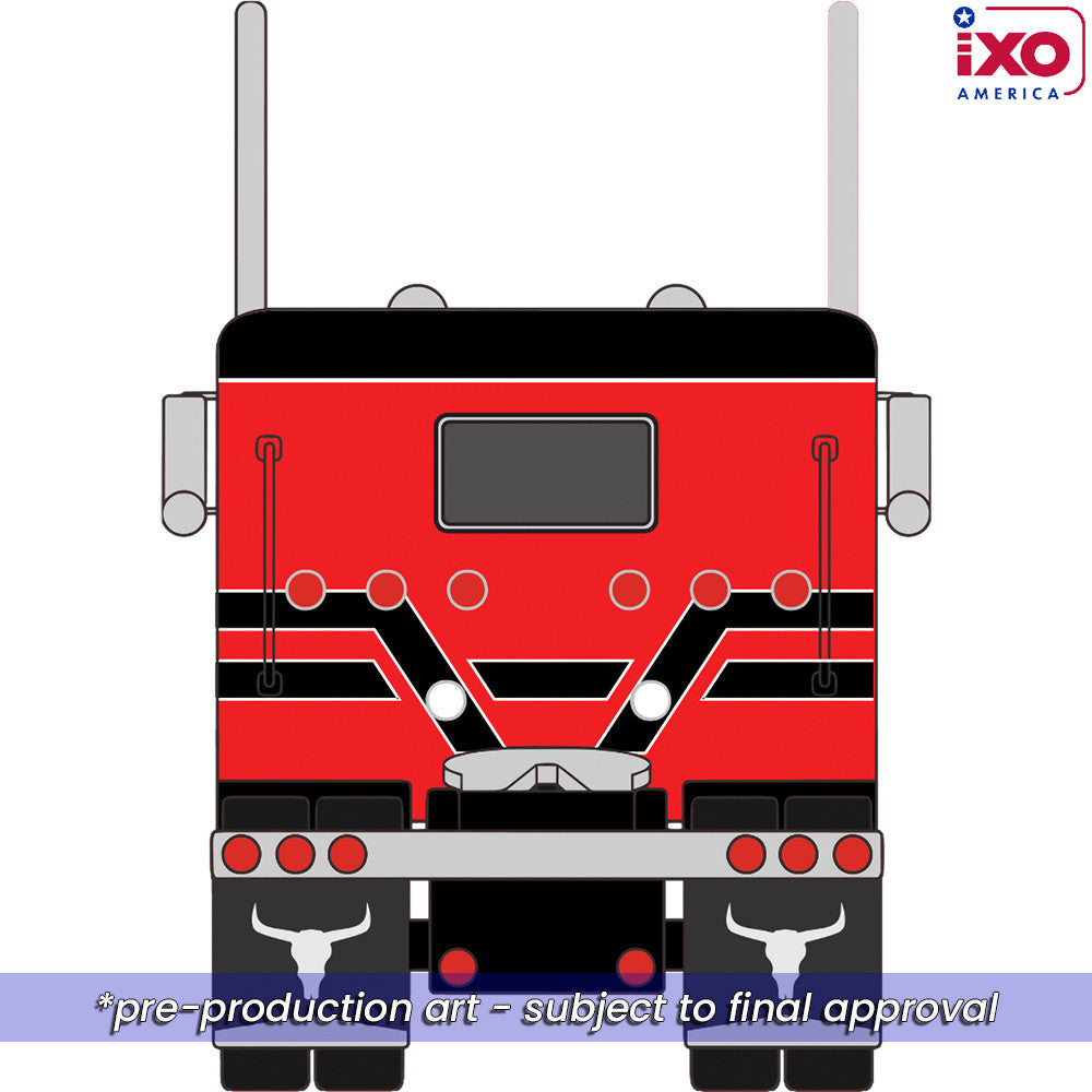 1:64 IXO 1973 Peterbilt 359 - Red and Black