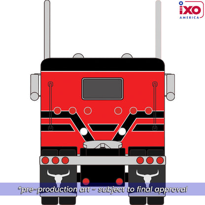 1:64 IXO 1973 Peterbilt 359 - Red and Black