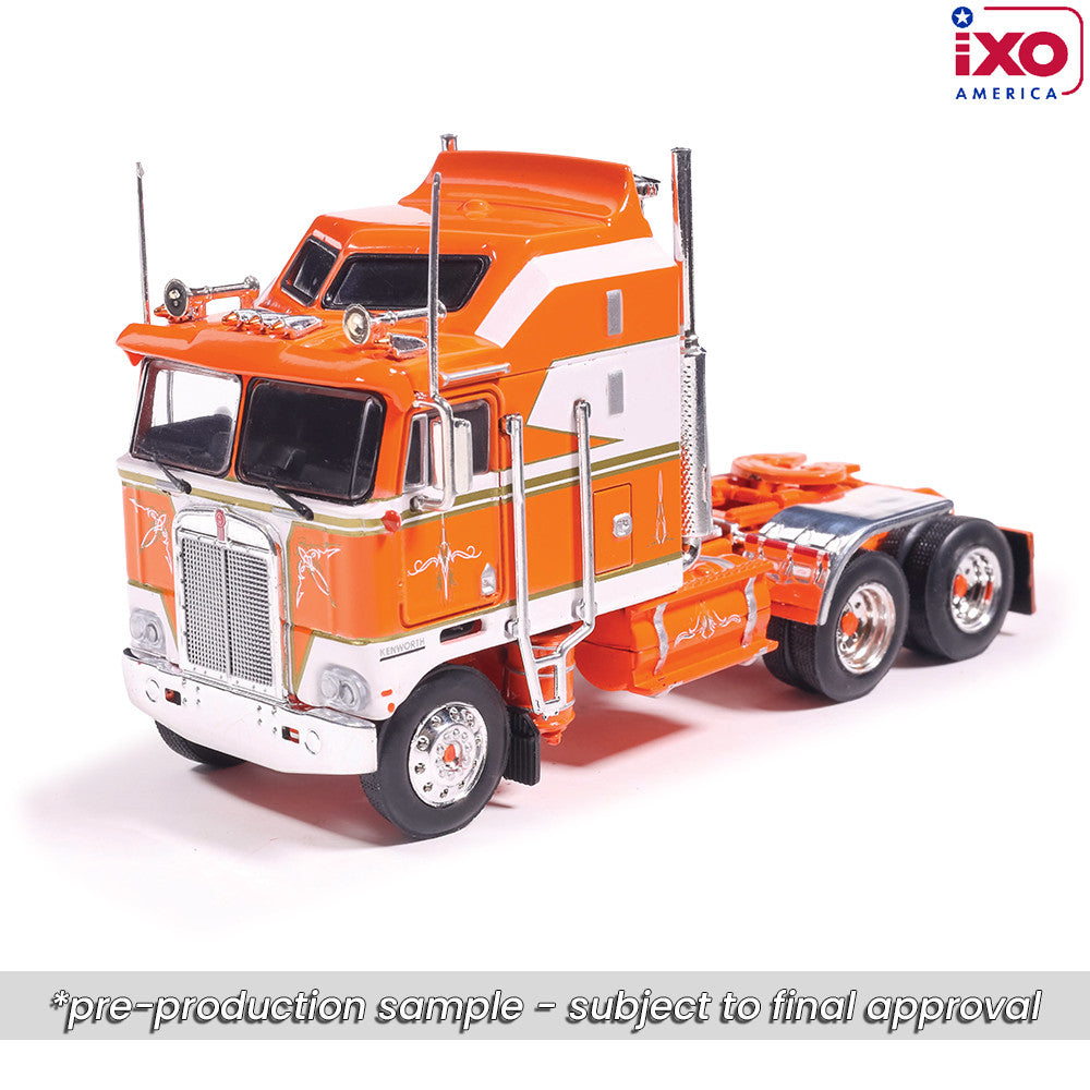 1:64 IXO 1976 Kenworth K100 Aerodyne - Orange and White