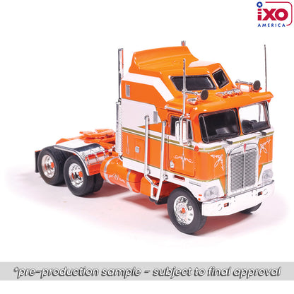 1:64 IXO 1976 Kenworth K100 Aerodyne - Orange and White