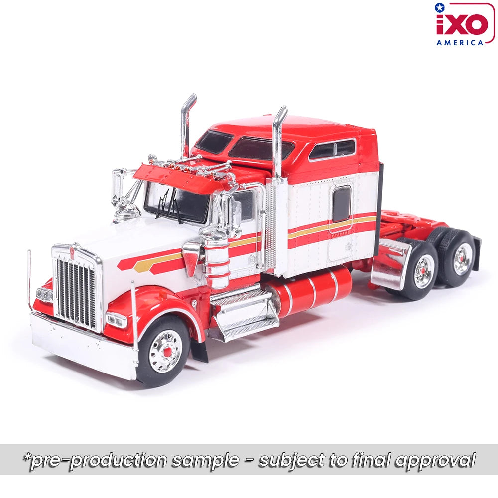 1:64 IXO 1990 Kenworth W900 - Red and Gold stripe