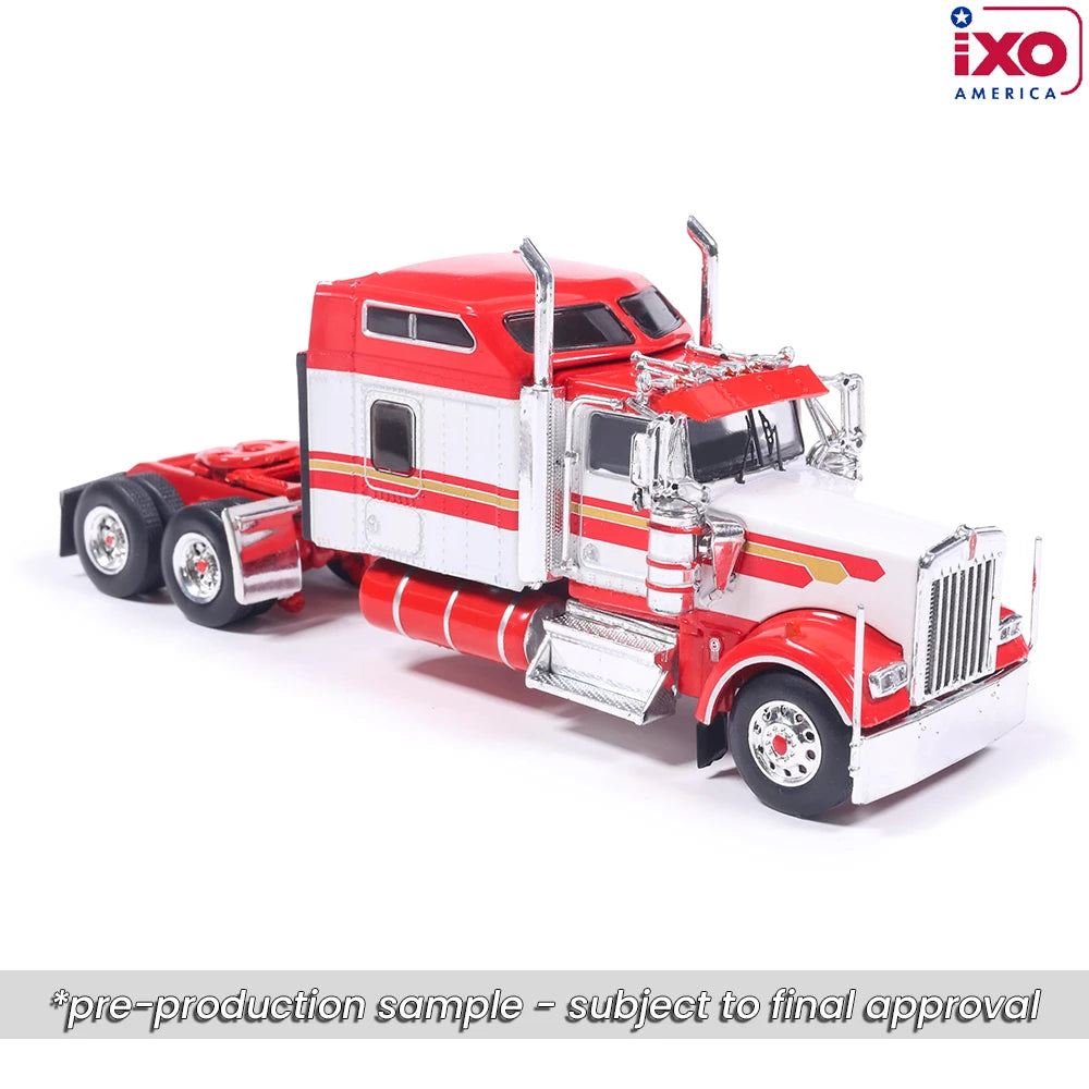1:64 IXO 1990 Kenworth W900 - Red and Gold stripe