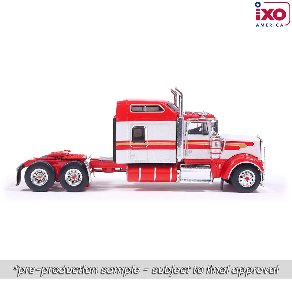 1:64 IXO 1990 Kenworth W900 - Red and Gold stripe