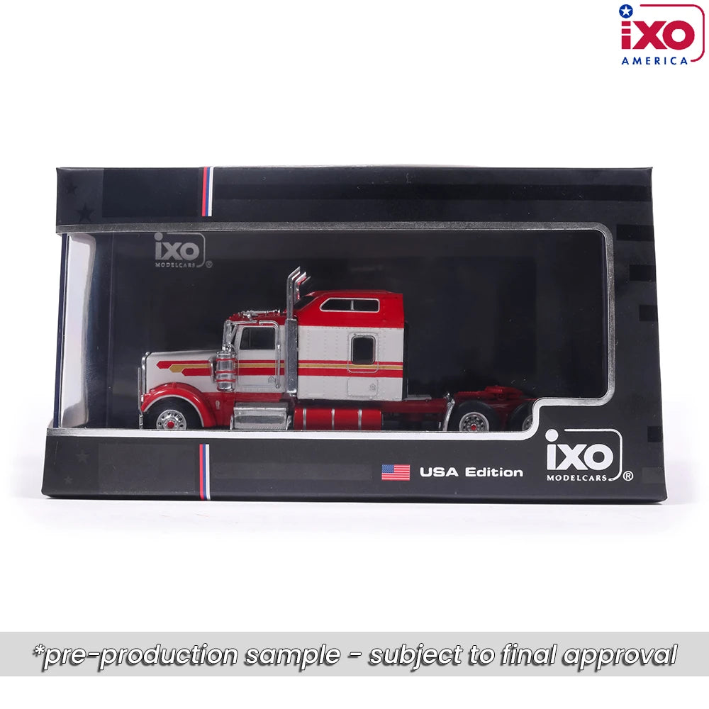1:64 IXO 1990 Kenworth W900 - Red and Gold stripe