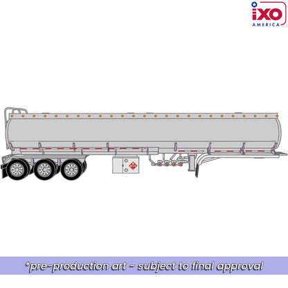 1:64 IXO Tridem Tanker Trailer - Silver