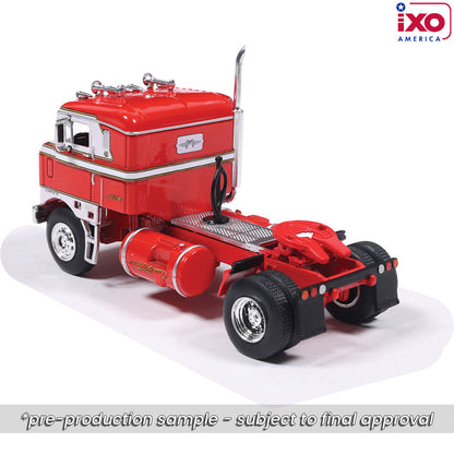 1:64 IXO 1950 Kenworth Bullnose Red and White with Vintage Chrome trailer (Brekina Automodelle)
