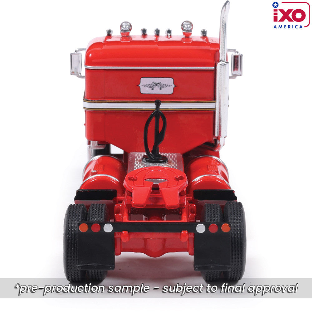 1:64 IXO 1950 Kenworth Bullnose Red and White with Vintage Chrome trailer (Brekina Automodelle)